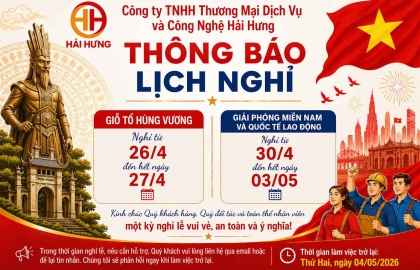 Thông báo lịch nghỉ lễ Giỗ Tổ Hùng Vương và Giải Phóng Miền Nam, Quốc Tế Lao Động